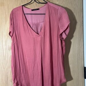 Women's Rose V-Neck Blouse